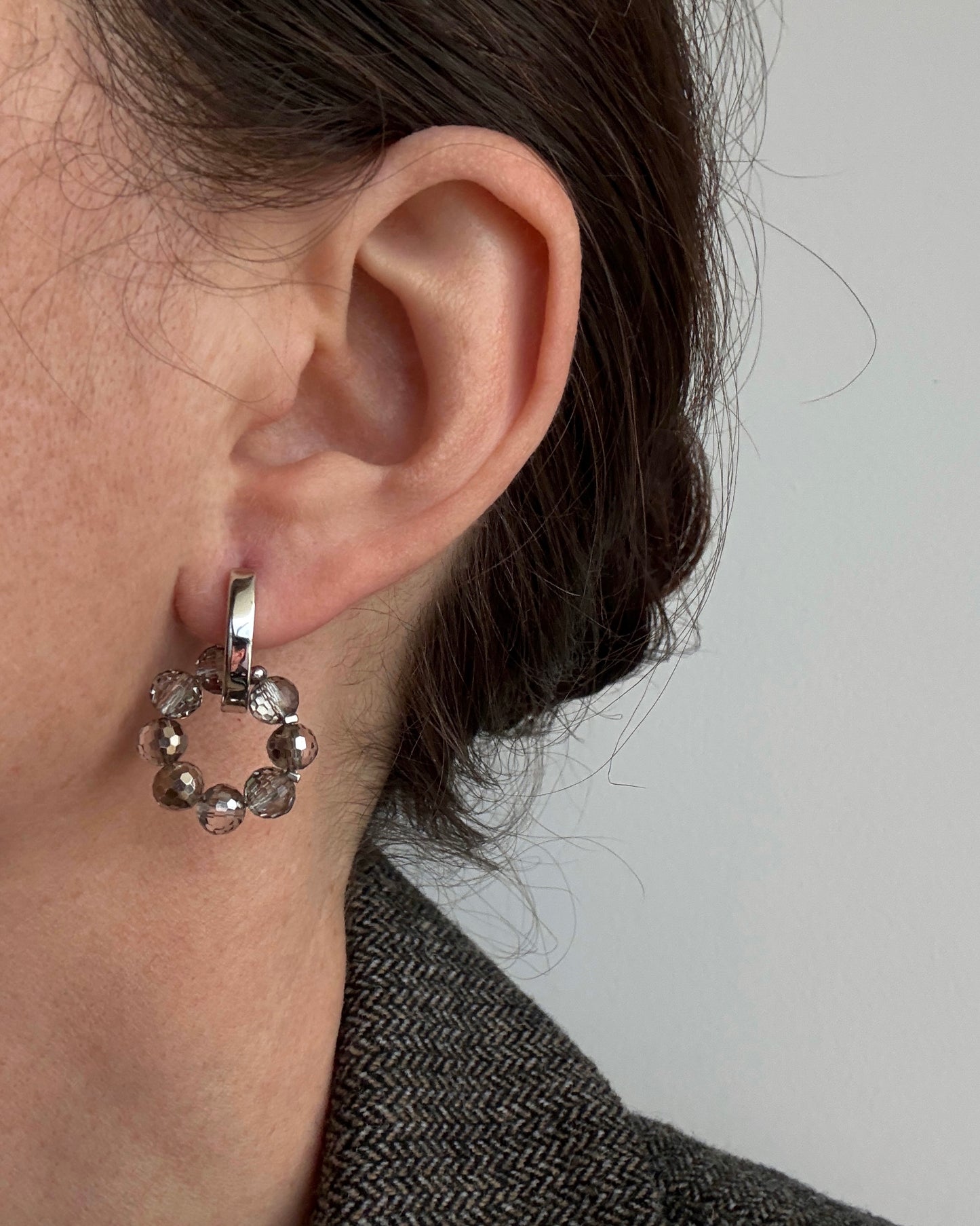 CRYSTAL RINGS earrings