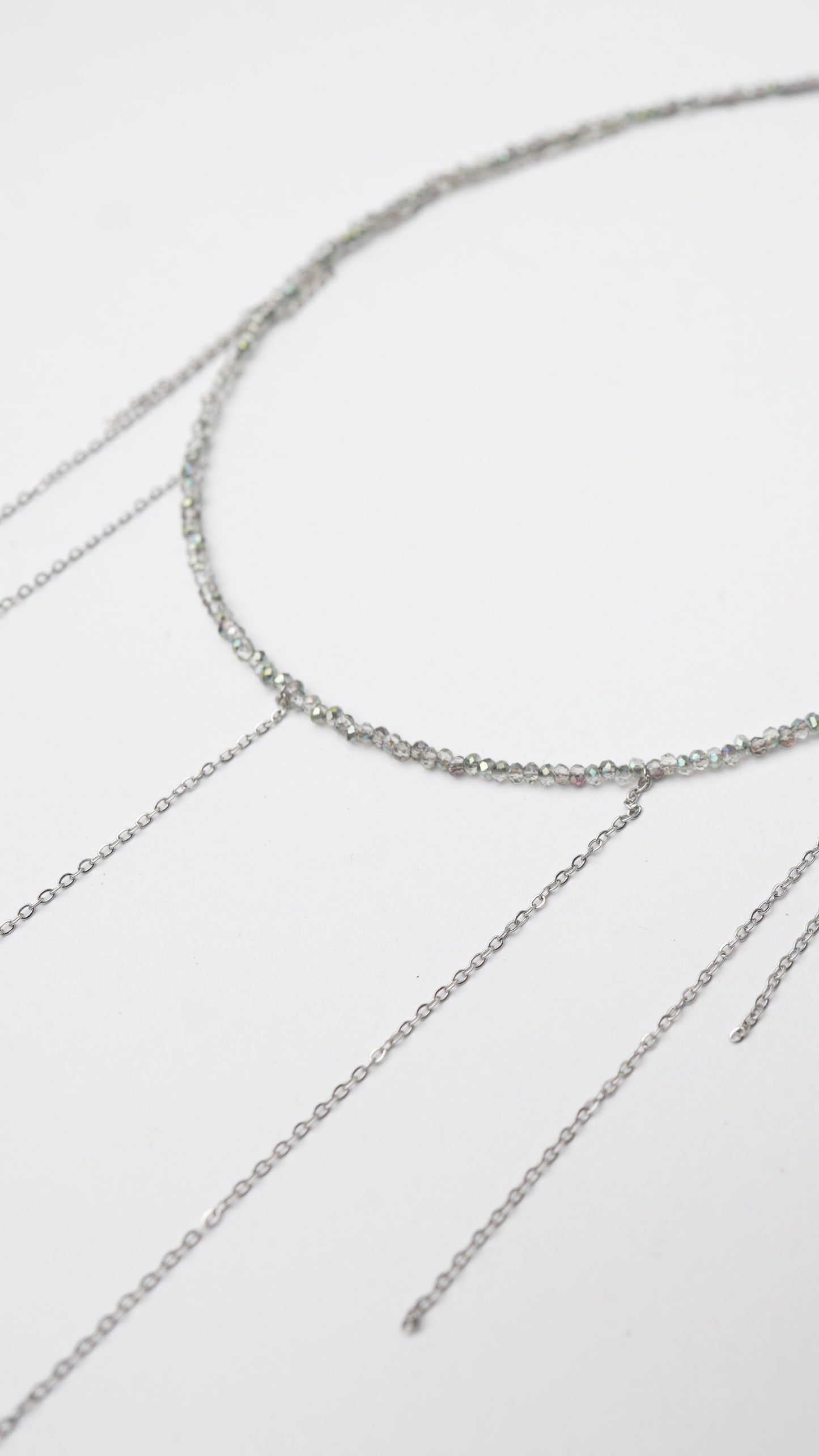 RAIN choker long/grey