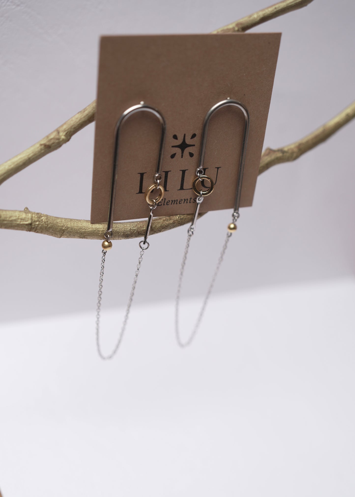 ARC bicolor earrings
