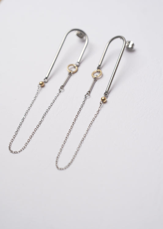 ARC bicolor earrings