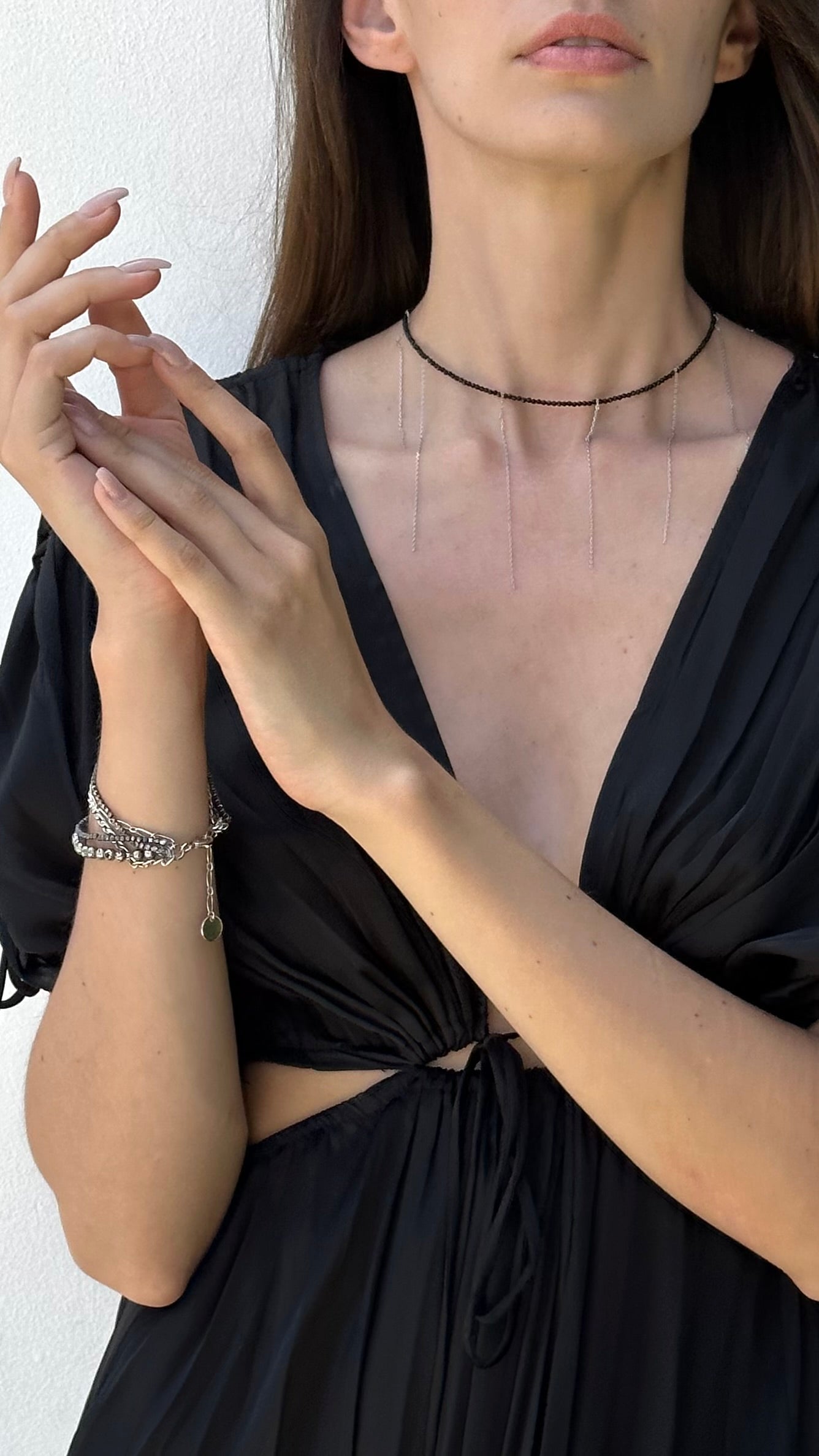 RAIN choker long/black