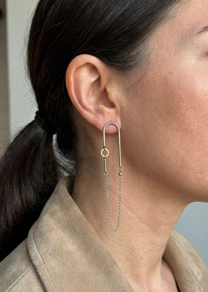 ARC bicolor earrings