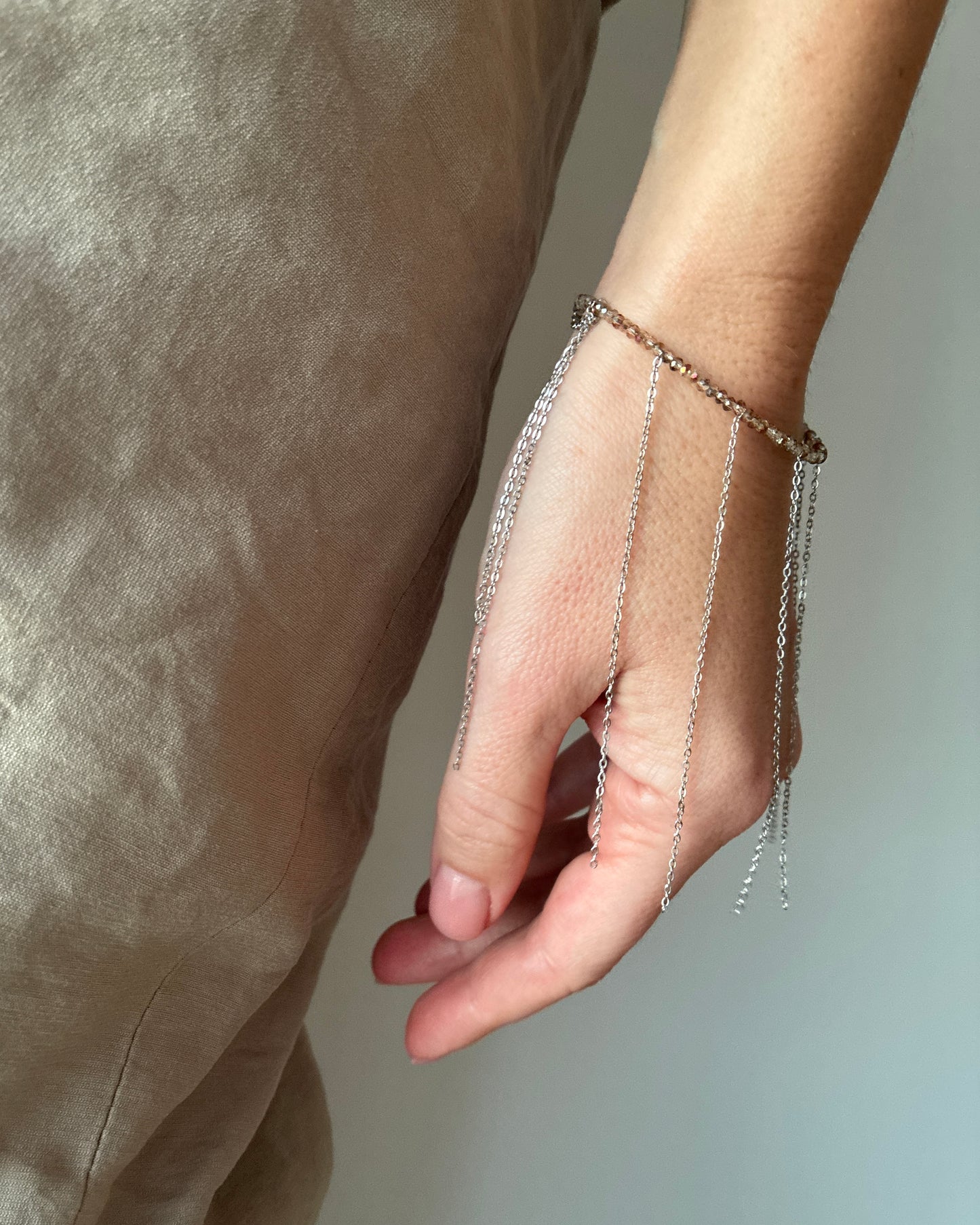 RAIN bracelet long/grey