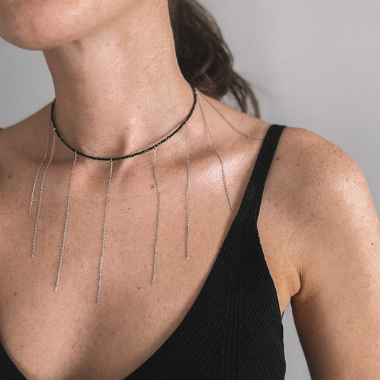 RAIN choker long/black